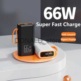 Cell Phone Power Banks Power Bank 30000mAh with 66W PD Fast Charging Powerbank Portable Charger External Battery Pack for iPhone Huawei Xiaomi Samsung J231220