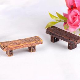 Garden Decorations Benches For Outdoors Succulent Ornament Planters Wooden Mini House Decor