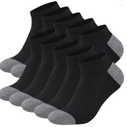 Men's Socks 10pairs Fashion Cotton Breathable Comfortable Ankle Summer Colour Block Boat Comfy Low Cut