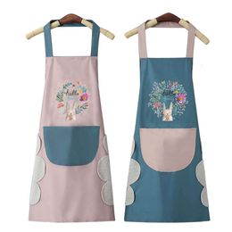 Upgrade Women's Apron Waterproof Household PVC Oil-proof Aprons For Chef Cooking Baking Home Cleaning Restaurant Kitchen Accessories