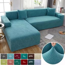 Waterproof Elastic Sofa Cover for Living Room 1/2/3/4 Seater Thick Polar Fleece L-Shaped Corner Sofa Cover Armchair Protector 231220