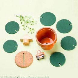 Table Mats Cactus Set 6 Pieces For Drinks Fun Coasters Gift With Flower Pot Holder Suitable Home Office Bar Decoration