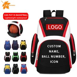 Personalised Basketball Backpack Men's Sports Gym Bag Youth Football Bag Large Capacity Backpack Custom Printed Pattern 231220