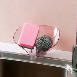 Kitchen Storage Plastic Faucet Rack Multifunctional Blue/Pink/Grey Stand Sponge Drain Holder Suction Cup Sink Steel Wool