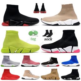 Men Paris Fashion Socks Shoes Women Casual Boots Trendy Male Sports Shoes Thick Bottom Spring Autumn Winter Models Couples Large Size
