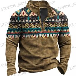 Men's Hoodies Sweatshirts 2023 Hot Sell Autumn Men's Zippered Sweater 3d Cashew Flower Printed Men's Clothing Loose Oversized Hoodies Street Designer Tops T231220