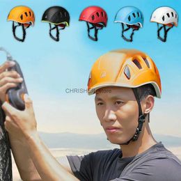 Climbing Helmets Rock Climbing Helmet Practical Comfortable Ventilated Hard Outdoor Camping Hiking Helmet for Mountaineering