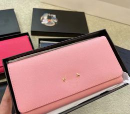 Luxury Handbag Bag Designer Wallet Leather Wallet Women Zipper Long Card Holders Coin Purses Woman Shows Exotic Clutch Wallets Leather Letter Original box