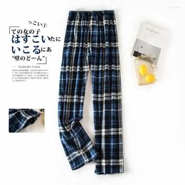 Men's Sleepwear Sleep Size Plaid Pockets And Design Home Cotton With Men Pyjama Autumn Pants Winter Plus Bottoms Warm