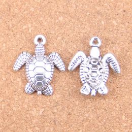 33pcs Antique Silver Bronze Plated tortoise turtle sea Charms Pendant DIY Necklace Bracelet Bangle Findings 26 23mm3304