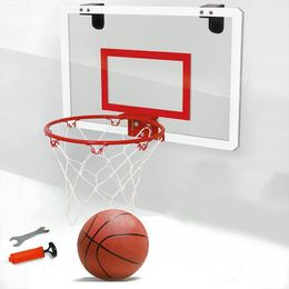 Hanging Basketball Board Net Set Punch-free Transparent Door Hanging Backboard Basketball Hoop Stand Outdoor Sport Exercise 231220