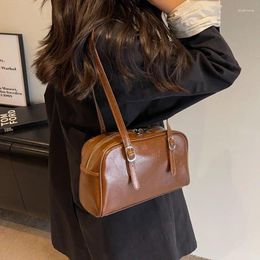 Evening Bags 2024 Selling Women's Bag High Quality Luxury Shoulder PU Material Solid Color Commuter Bolsas Para Mujeres