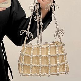 Evening Bags Pearl Messenger For Women Fashion Designer Girls Handbags Wallets Style Lady Crystal Shoulder Crossbody Purse