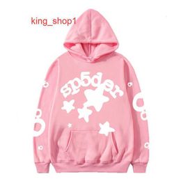 sp5der Mans Kanyes Spider Hoodie Tracksuit Jacket Spi5er 555 hoodies Fashion Streetwear Printed Hoody Men's And Women's Couple's Sweater Trend Red 8 TON6