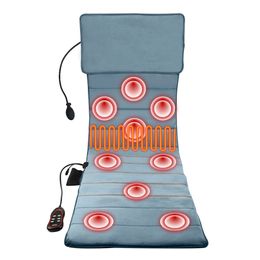 Back Massager Electric Back Massage Cushion Heating Cervical Spine Neck Massager Chair Pad Full-Body Fatigue Relief Shiatsu Vibration Mattress 231220