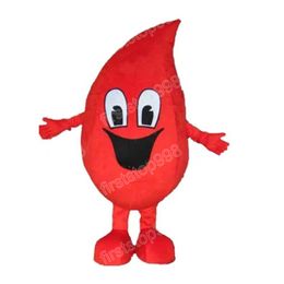 Halloween red blood drops Mascot Costume Cartoon Anime theme character Unisex Adults Size Advertising Props Christmas Party Outdoor Outfit Suit