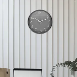 Wall Clocks Clock Hanging Round -shaped Mute Decor Pvc Bedroom Simple Style Office Home