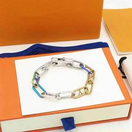 Designers bracelets luxurys bracelets letter chain Colour classic fashion models Valentine's Day gift bracelet pendant geomet222B