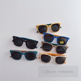 Children foldable sunglasses boys girls silicone frame sun protection glasses 2024 summer kids Uv 400 Polarised eyewear sunblock Z6173