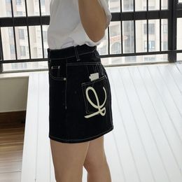 Denim Short Skirts Women High Waist Sping Summer Fashion Casual Cotton Denim Skirt