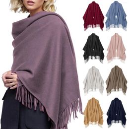 Scarves Wool Scarf For Women 80'' 27'' Ladies Scarfs Gift Box Pashmina Shawls And Wraps Thick Oversized Head Wrap Shawl