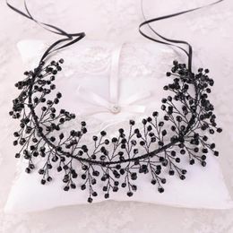 Hair Clips Crystal Beads Hairband Temperamental Stable Rhinestones Headwear For Birthday Stage Party Show
