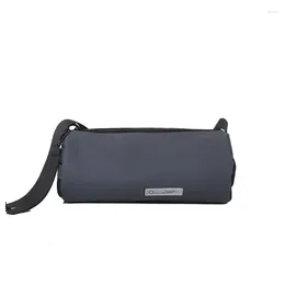 Evening Bags Soft Handle Cylinder Bag Women's Fashion Light Sports Leisure Messenger Ins Student Large Capacity Shoulder