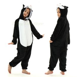 Cartoon Animal Fox Panda Wolf Kigurumi Pyjamas for Boys Baby Kids Onesie Homewears Children Girl Unicorn Pijamas Nightwears Pjs 231219