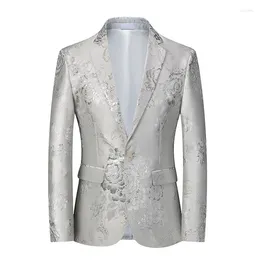 Men's Suits Fashion Colourful Suit Personalised Stage Performance Banquet Business Casual Small Coat