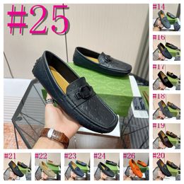 40MODE Crocodile Style Shoes Men Casual Luxury Handmade Leather Designer Loafers Men Italian Fashion Driving Dress Shoes Retro Moccasins Comfy