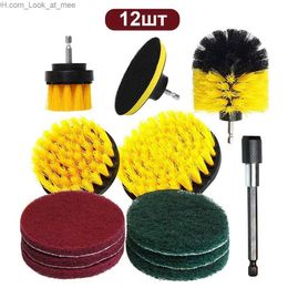 Cleaning Brushes Electric Drill Brush Kit Electric Cleaning Brush Tool For Car Tile Bathroom Brush Bathroom Kitchen Plastic Scrubber Brushes Q231220