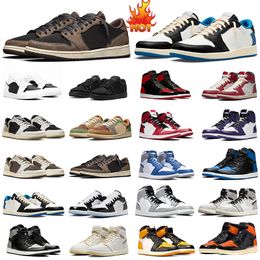 fashion 1s mens basketball shoes Cactus Mocha dirty powder iridescent Pale Ivory designer men women sneakers wolf grey shadow University Blue womens trainers