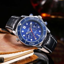 OmegWatch Luxury Designer Omegwatches Quartz Watch New European Brand Band Men's Fashion Watch Steel Series