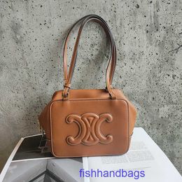 Wholesale Top Original Celins's tote bags online shop Factory Outlet Tote for sale New Triumphal Arch Underarm Bag with Genuine Leather Polygo With real logo