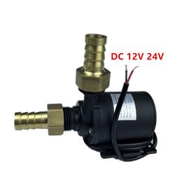 Other Faucets Showers Accs Submersible Water Pump 12V High Pressure Ultra Quiet Solar DC 24V Lift 5M 800LH Brushless Motor Pumps with Brass Joints 231219