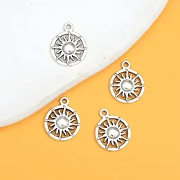 Charms 20pcs/Lots 16x20mm Antique Sun Pendants For DIY Keychain Necklace Earring Jewelry Making Accessories Wholesale Bulk