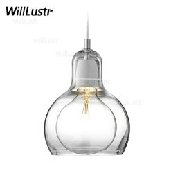 Mega Bulb SR2 pendant light suspension lamp modern And tradition clear smoke amber glass lighting el restaurant dinning room li291u