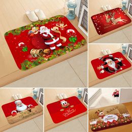 Upgrade Christmas Door Mat Santa Claus Outdoor Carpet Marry Christmas Decorations For Home 2023 Xmas Ornament Gifts New Year 2024