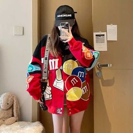 Mm Beans Baseball Coat Women 2023 New Cotton Jacketed Thickened Autumn and Winter American China-chic European Fashion Brand Motorcycle Wear