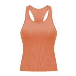 Lululemmon Top Sports Bra for Women Long Length Yoga Running Workout Athletic Camisole Gym Sleeveless T-shirts 129