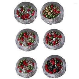 Nail Art Decorations Christmas Rhinestones Supplies Gems Round Pearls Accessories Drop