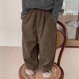 Trousers Autumn Winter Korean Style Corduroy Boys Loose Pants Children Casual