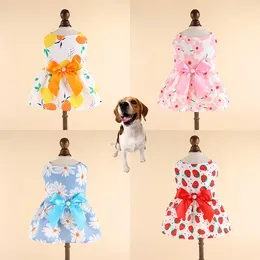 Cat Costumes Red Polka Dot Dress For Pet Clothes Sweet Suspenders Cats Clothing Small Dogs Summer Skirts Princess