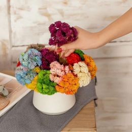 Decorative Flowers Soft Rubber Aglaia Fruit Artificial Flower Hydrangea Fake Feel Succulent Plant