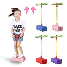 Sports Toys Kids Games Foam Pogo Stick Jumper Indoor Outdoor Fun Fitness Equipment Improve Bounce Sensory for Boy Girl Gift 231219