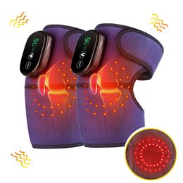 Foot Massager Wireless Red Light Knee Pad Infrared Heating Physiotherapy Knee Joint Vibration Massage Shoulder Massager Arthritis Pain Relief 231220