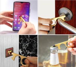 No Touch Door Opener Bottle Opener anti Contact Door Opener Tool with Rubber Tip Portable Door Handles Contactless Safety6370724