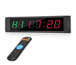 Programable Remote control LED crossfit timer Interval Timer garage sports training clock Crossfit gym H092294122009881236