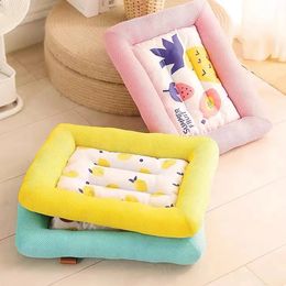 FAST Dog Mat Cooling Summer Pad Mat Universal Pet Bed Ice Pad Dog Sleeping Nest For Dogs Cats Pet Kennel FOR VIP 231221