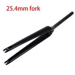 est 700C 254mm Racing Road bike glossy matt 3K UD full carbon fibre fork Track Fixed Gear bicycle front 231221